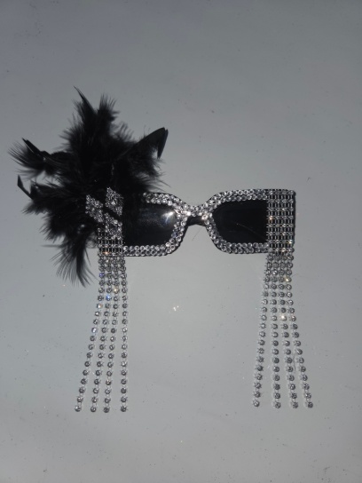 Lentes con tiras de strass