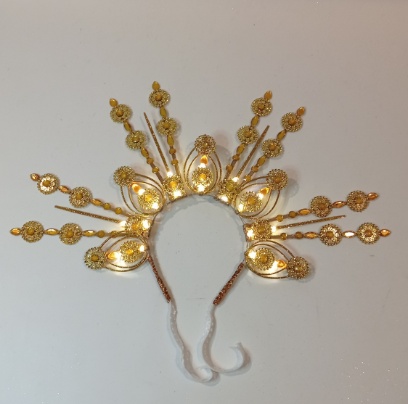 Vincha desflecada con diseño