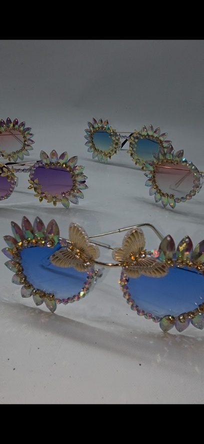Lentes con gemas tornasol