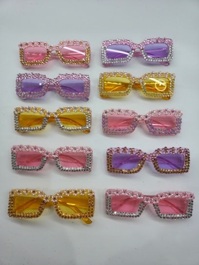 Lentes florcitas y gemas