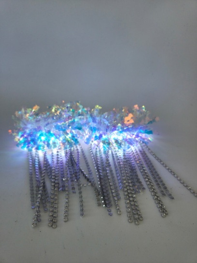 Muñequeras irisdicente con flecos