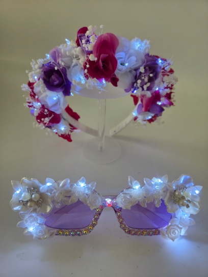 Combo corona de flores